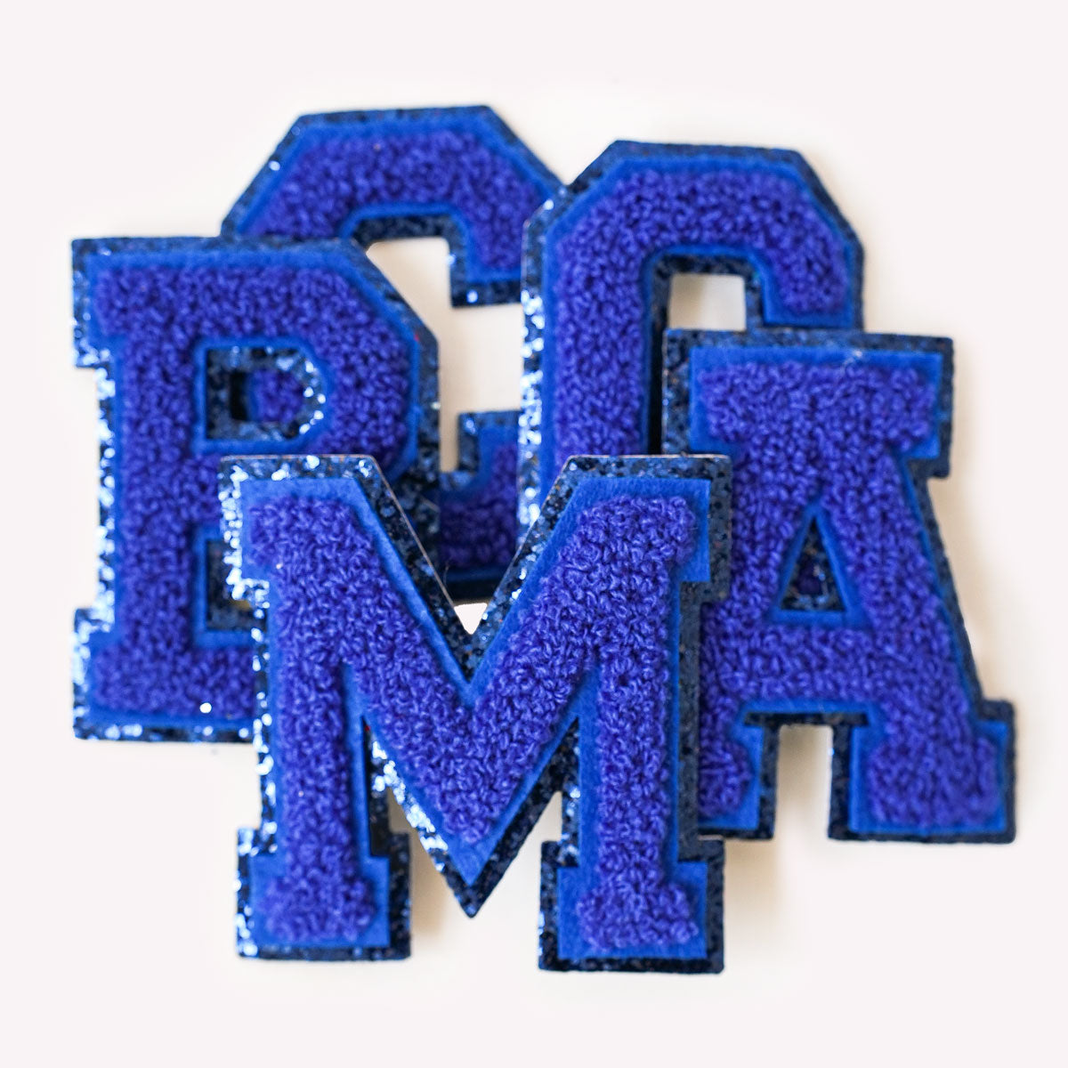 Buchstaben Royal Blau Blau Glitter