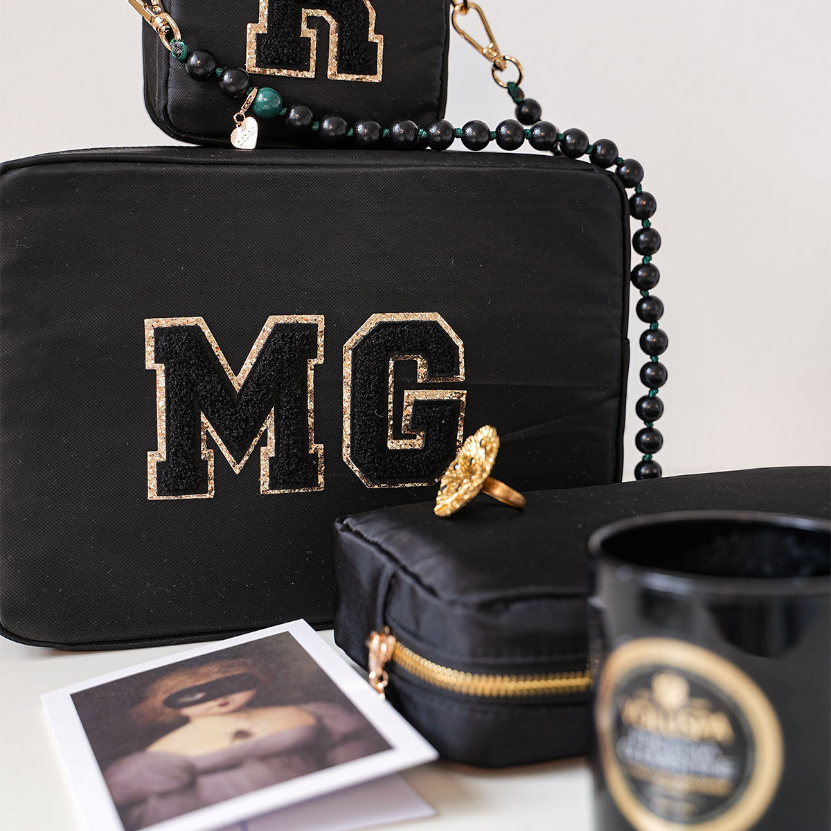 Ava Kulturbeutel Schwarz