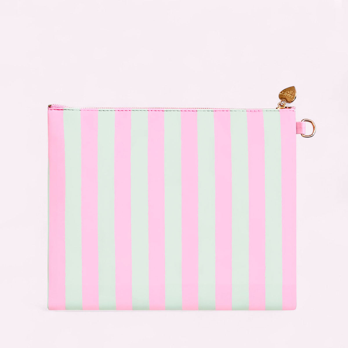 Riva Clutch Stripes Princess Pink Magic Mint