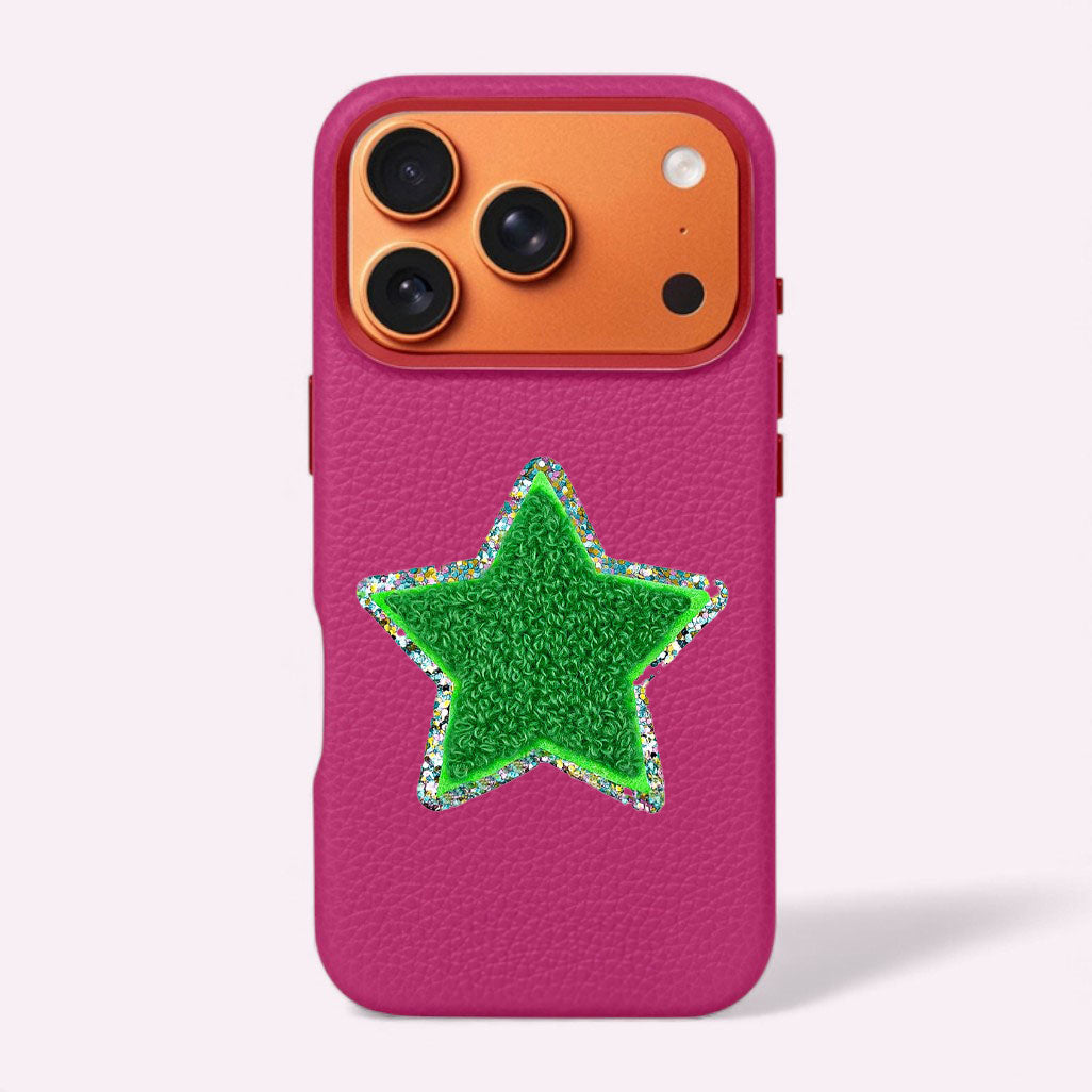 Glitzer Sticker Stern Farn Candy