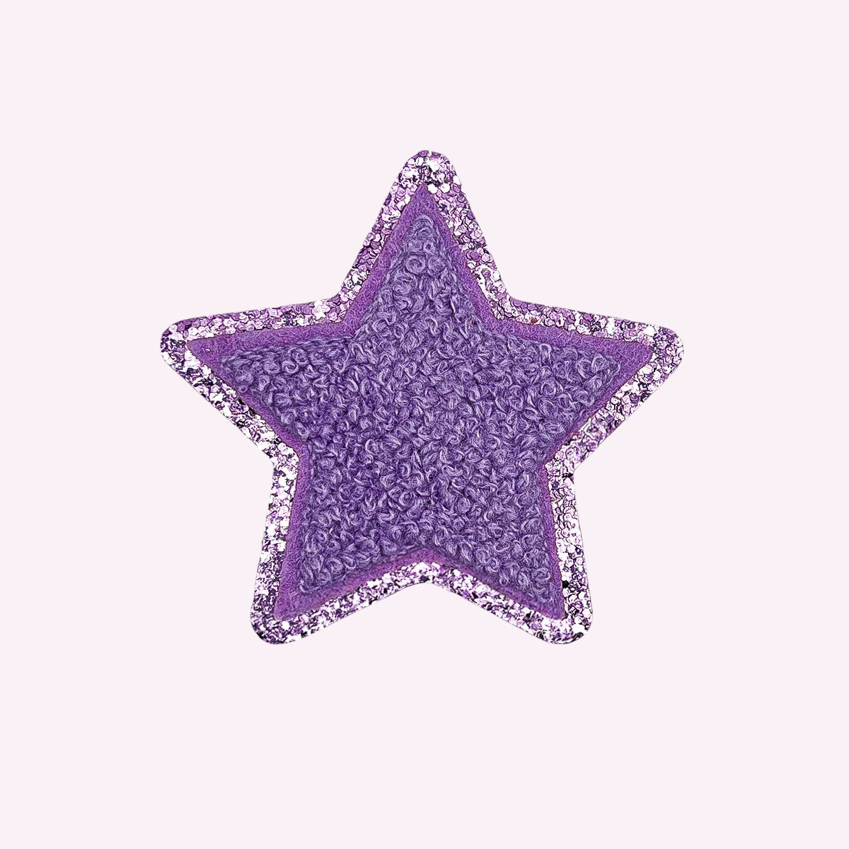 Glitzer Sticker Stern Flieder Pink Glitter