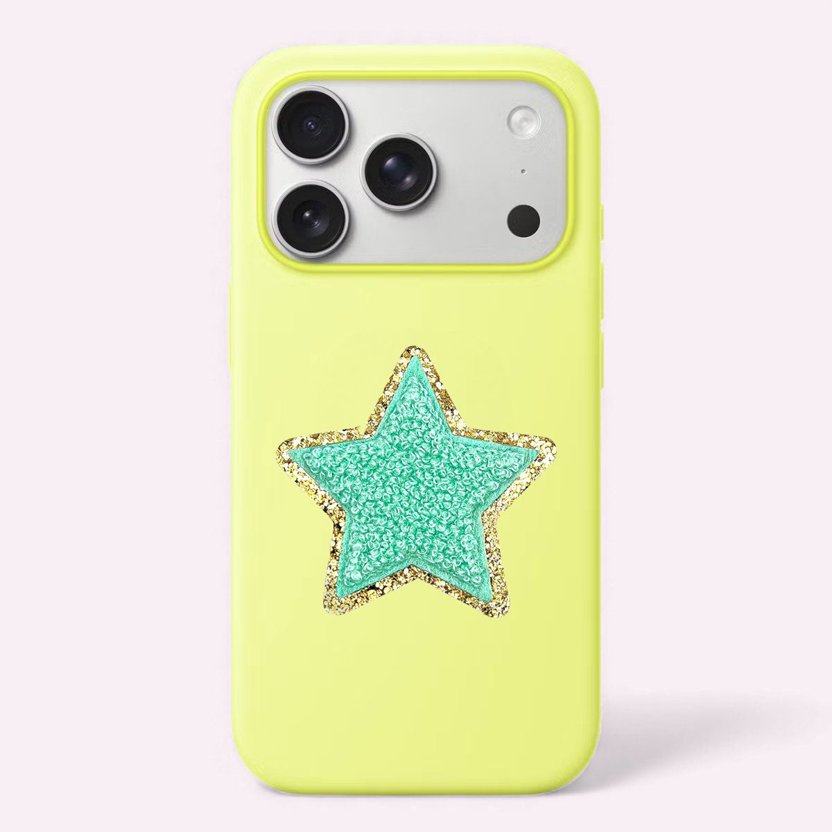 Glitzer Sticker Stern Mint