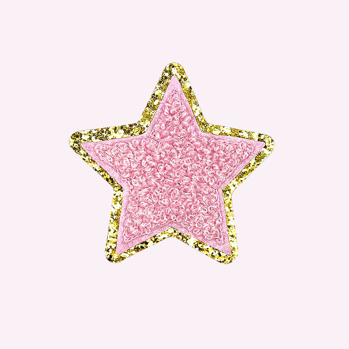 Glitzer Sticker Stern Rosé