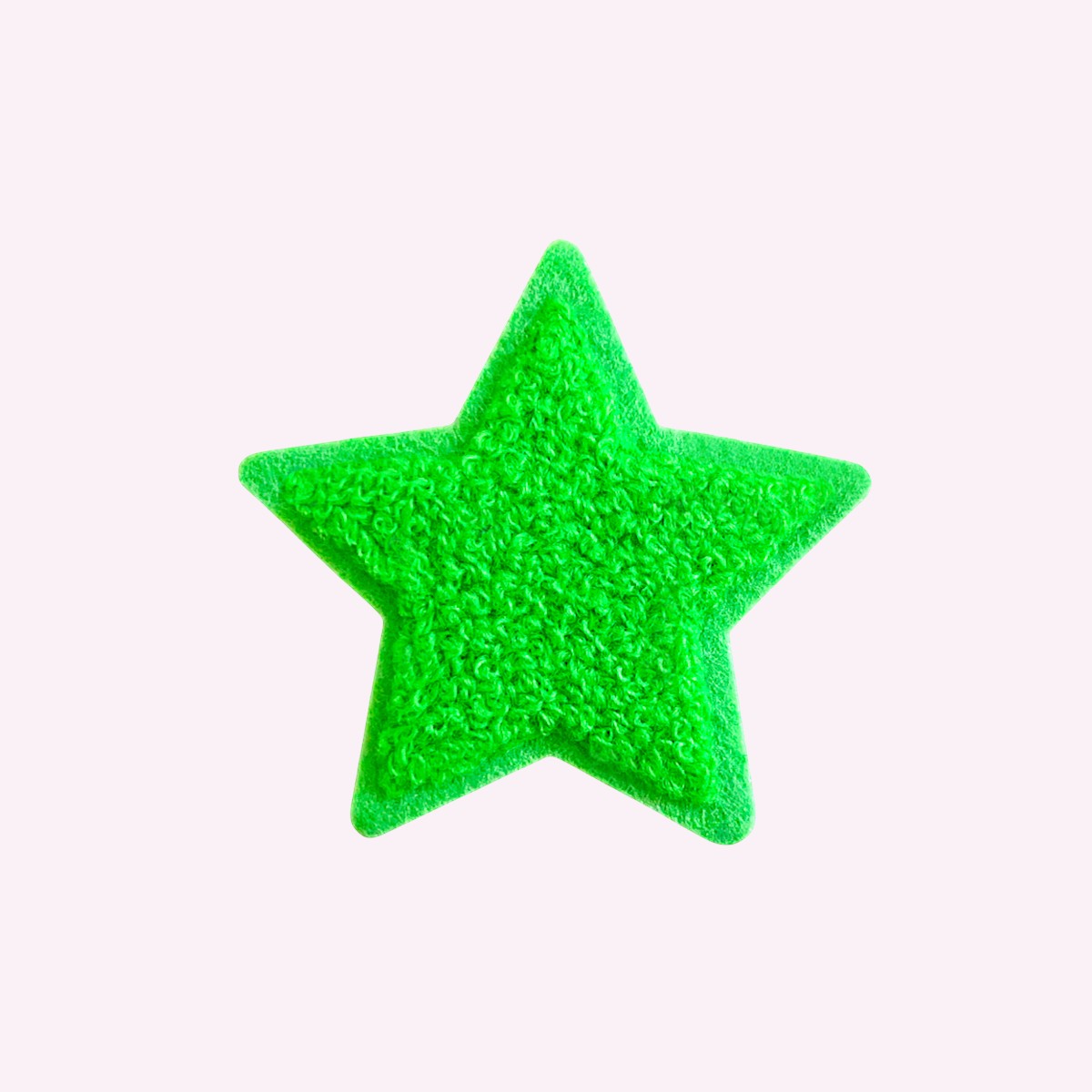 NO Glitz Stern Sticker Neon Grün