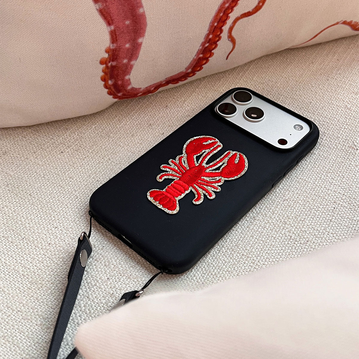 Glitzer Sticker Lobster