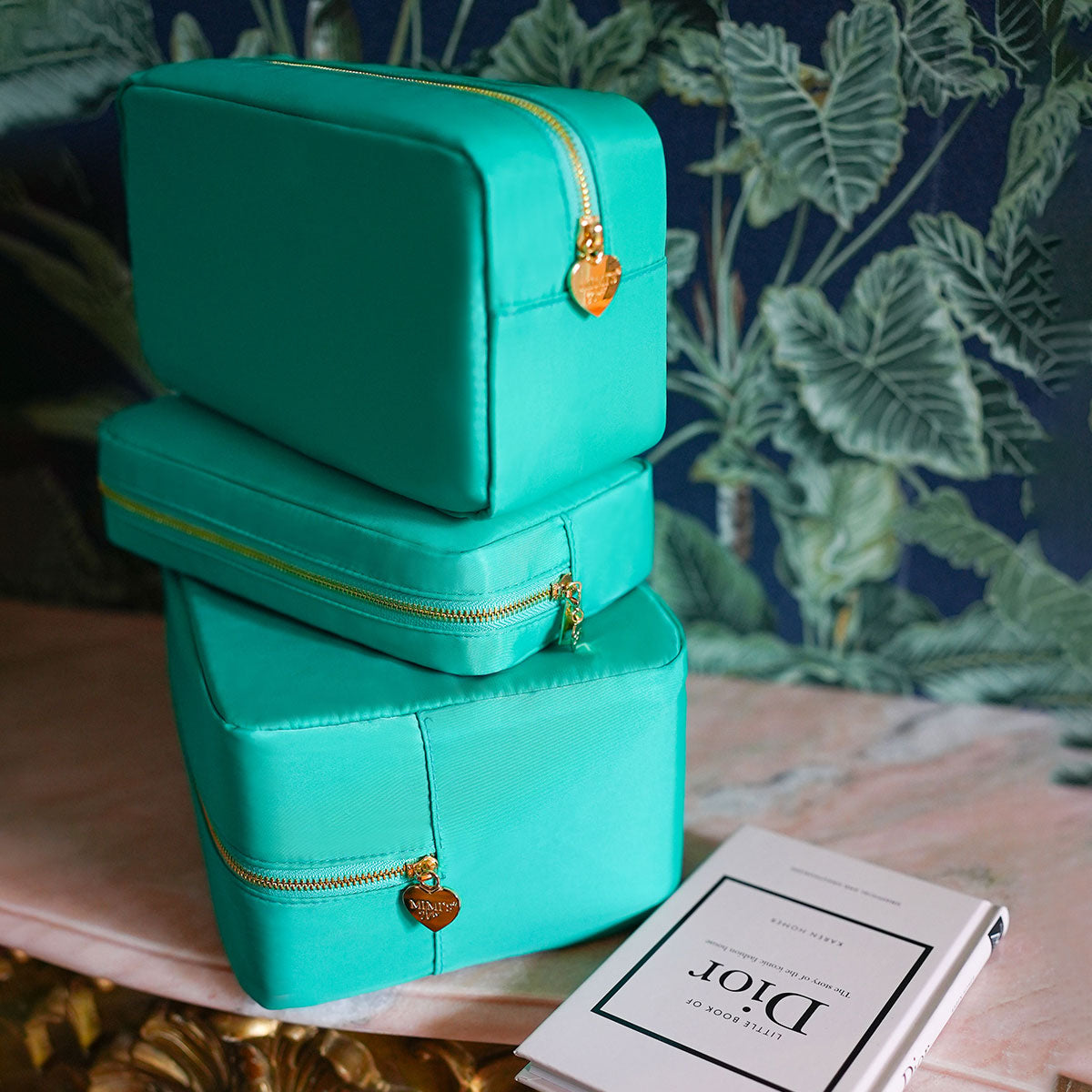 3er Taschen-Set Nr. 1 Smaragd Grün