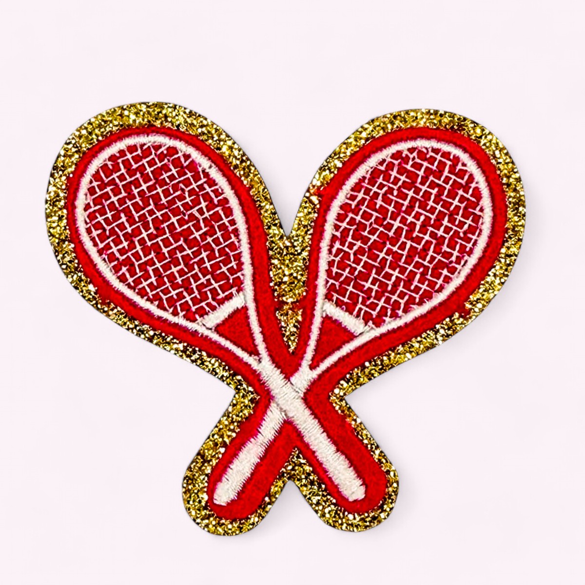 Glitzer Sticker Tennis Racket