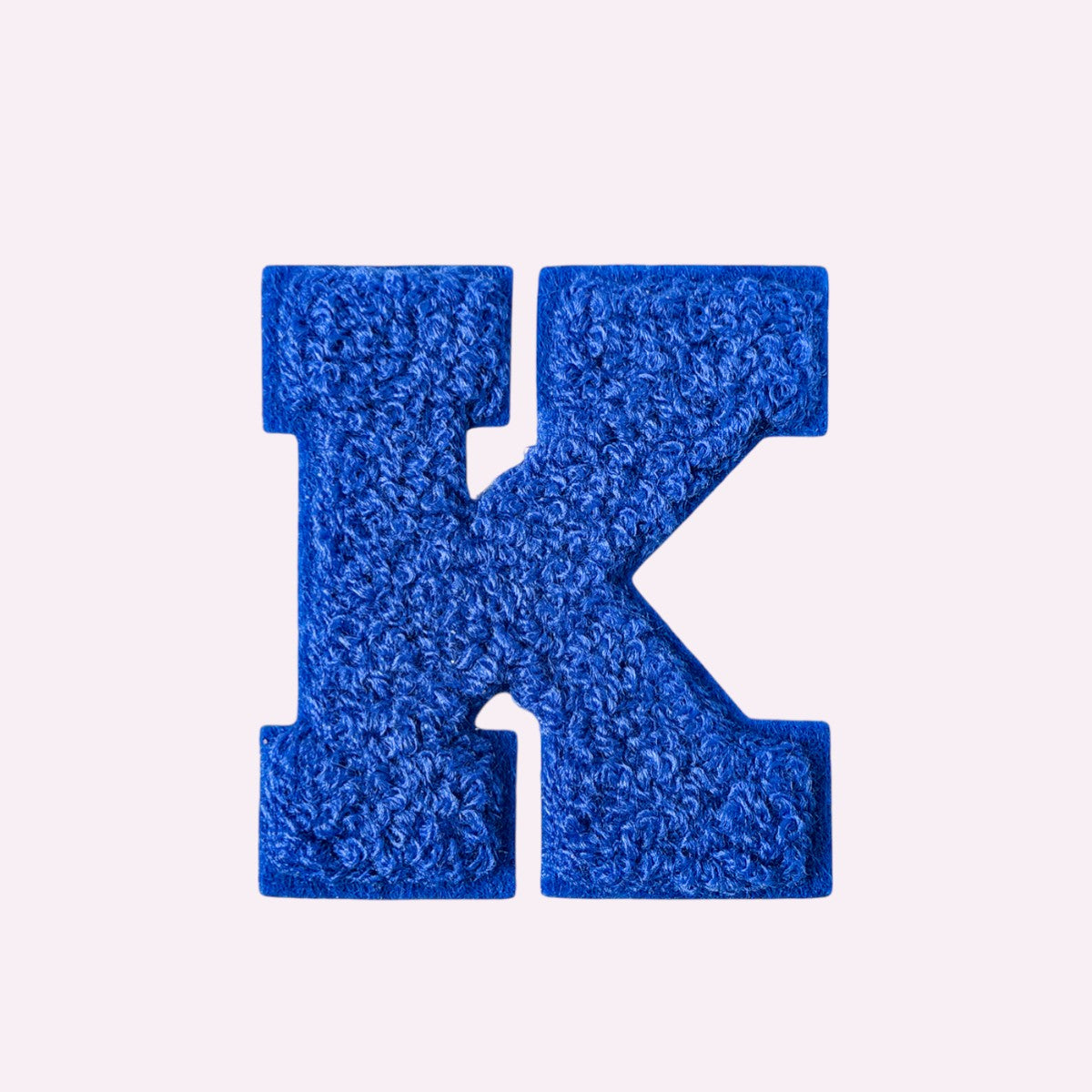 Buchstaben ohne Glitzer Knallblau