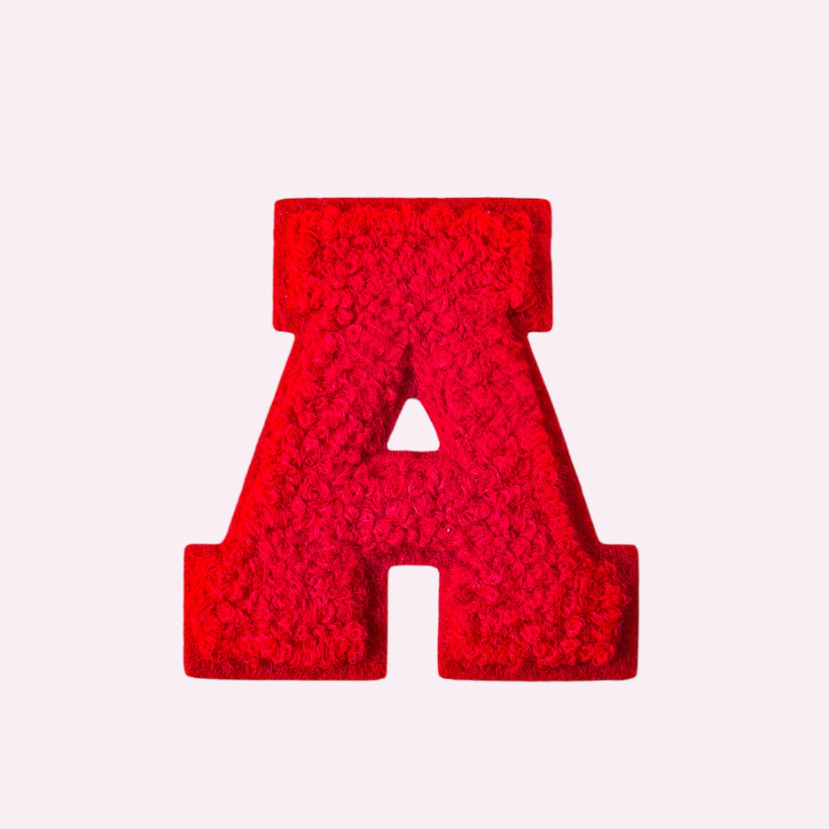 Buchstaben ohne Glitzer Knallrot