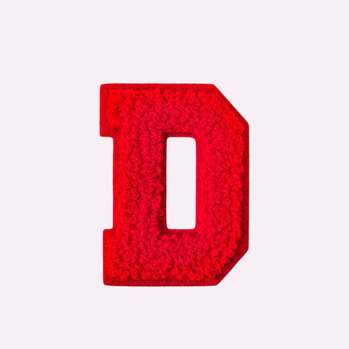 Buchstaben ohne Glitzer Knallrot