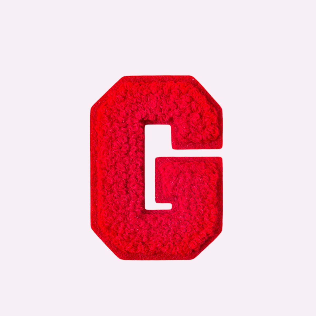 Buchstaben ohne Glitzer Knallrot