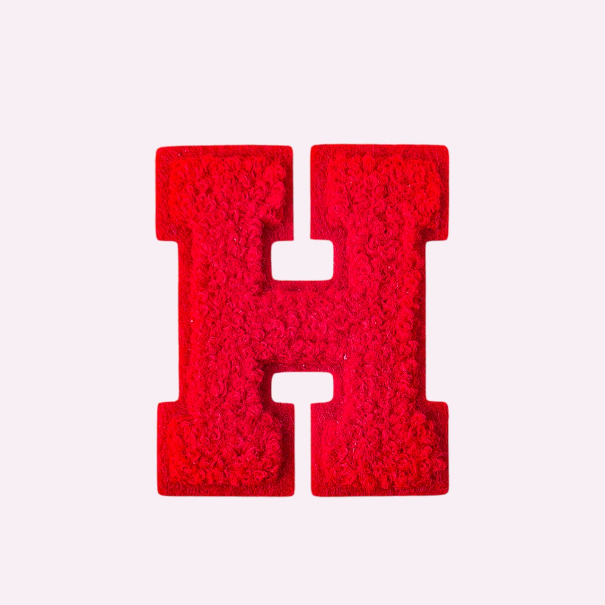 Buchstaben ohne Glitzer Knallrot