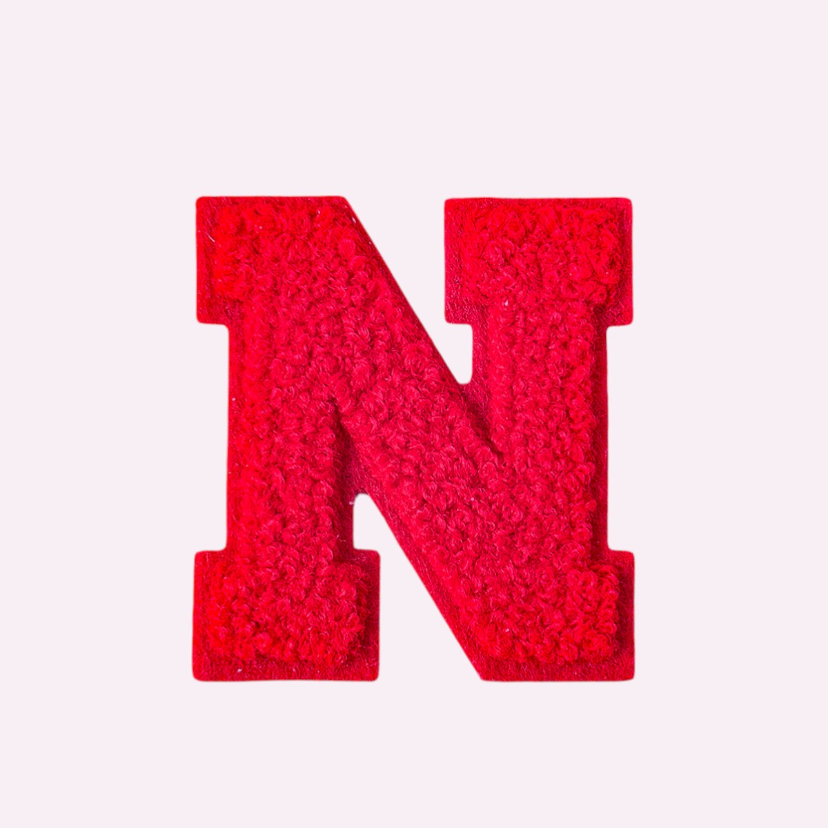 Buchstaben ohne Glitzer Knallrot