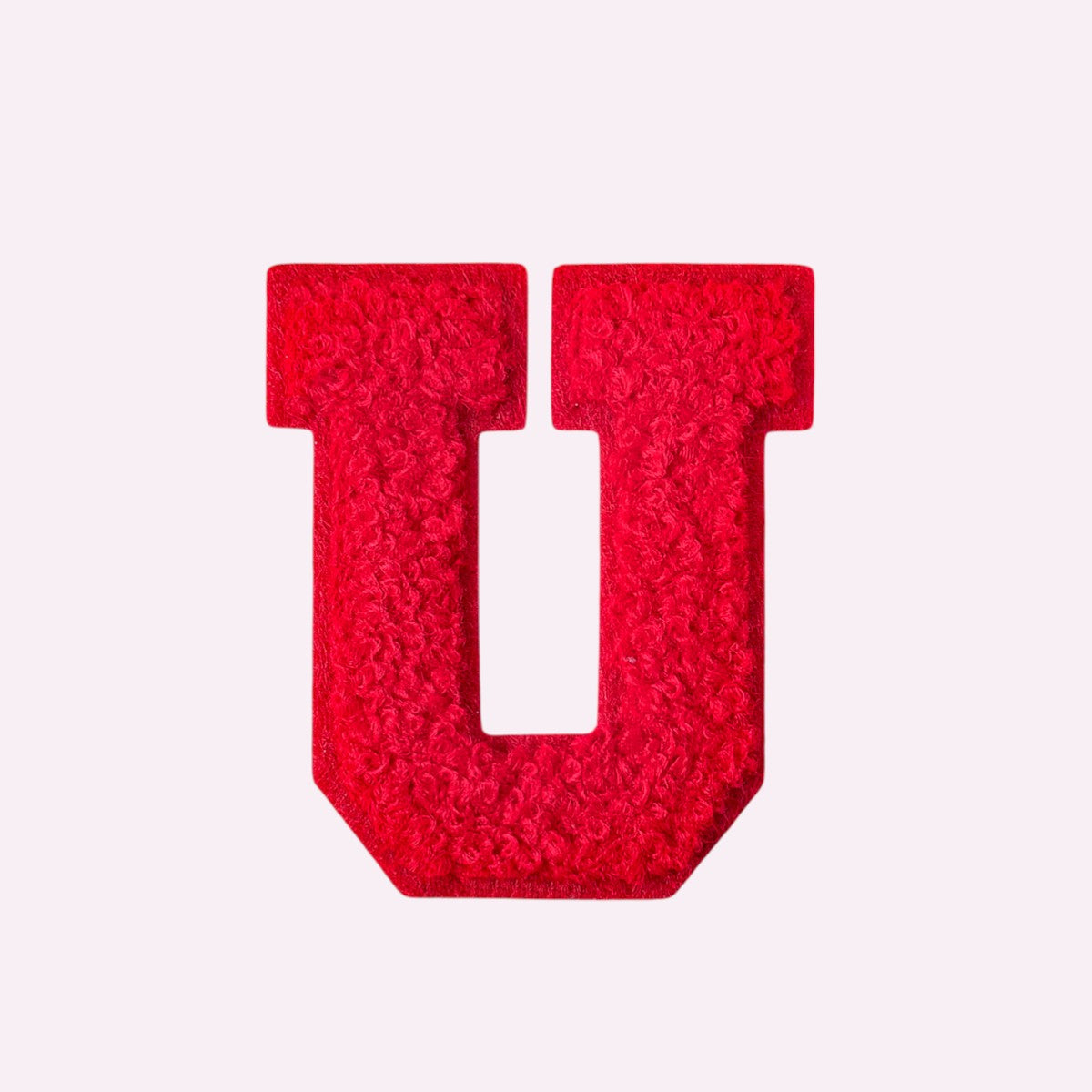 Buchstaben ohne Glitzer Knallrot