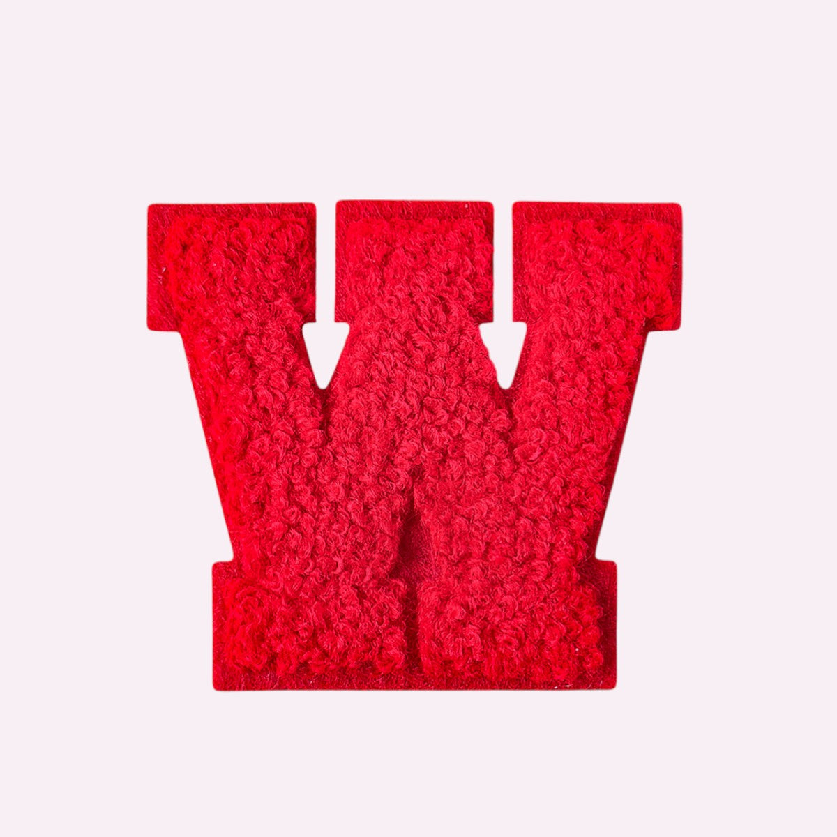 Buchstaben ohne Glitzer Knallrot