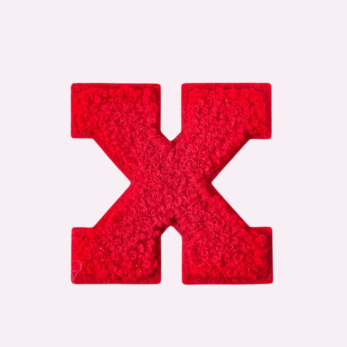 Buchstaben ohne Glitzer Knallrot