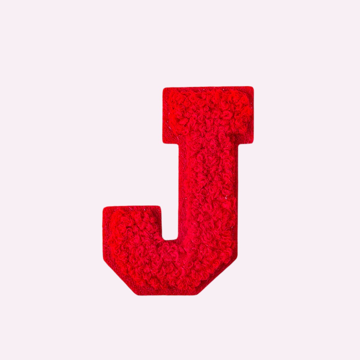 Buchstaben ohne Glitzer Knallrot