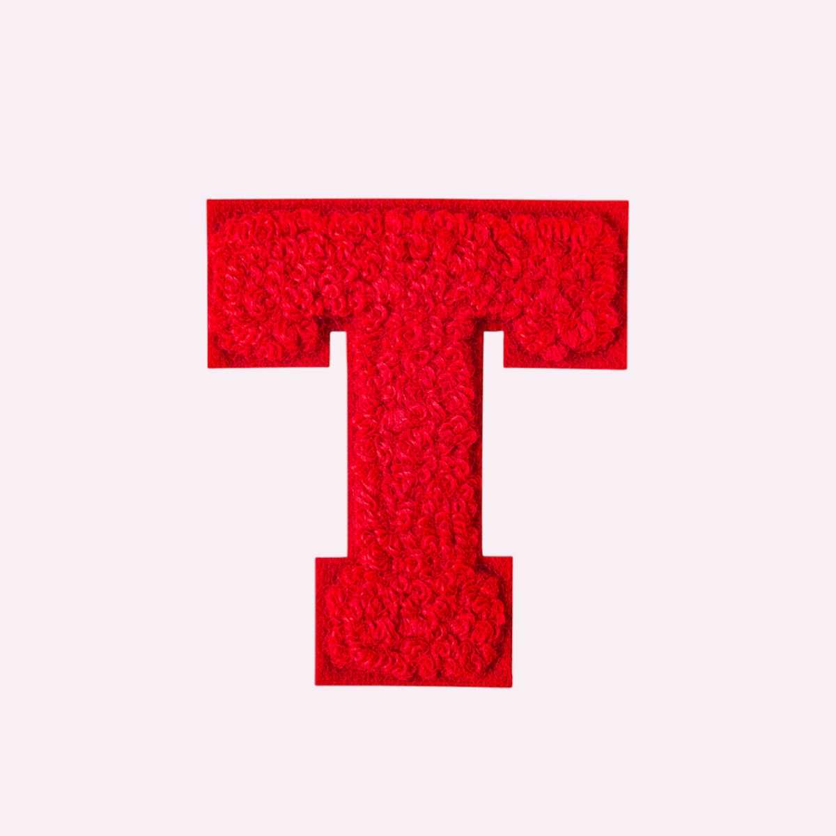 Buchstaben ohne Glitzer Knallrot