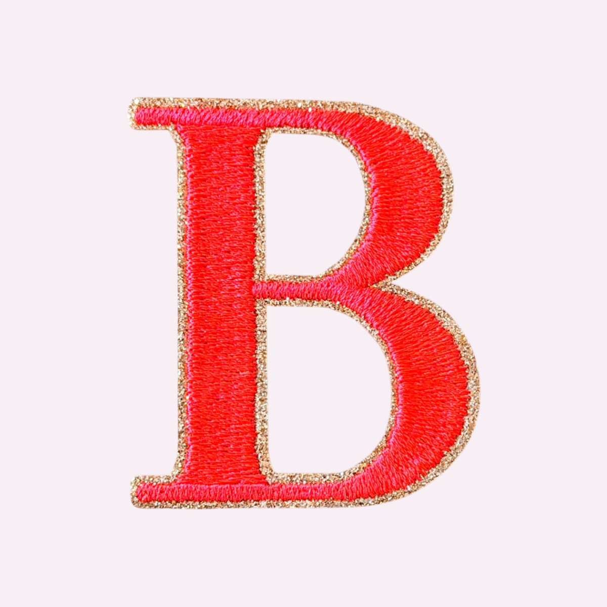 Glitzer Buchstaben Mimi's Serif Neon Orange