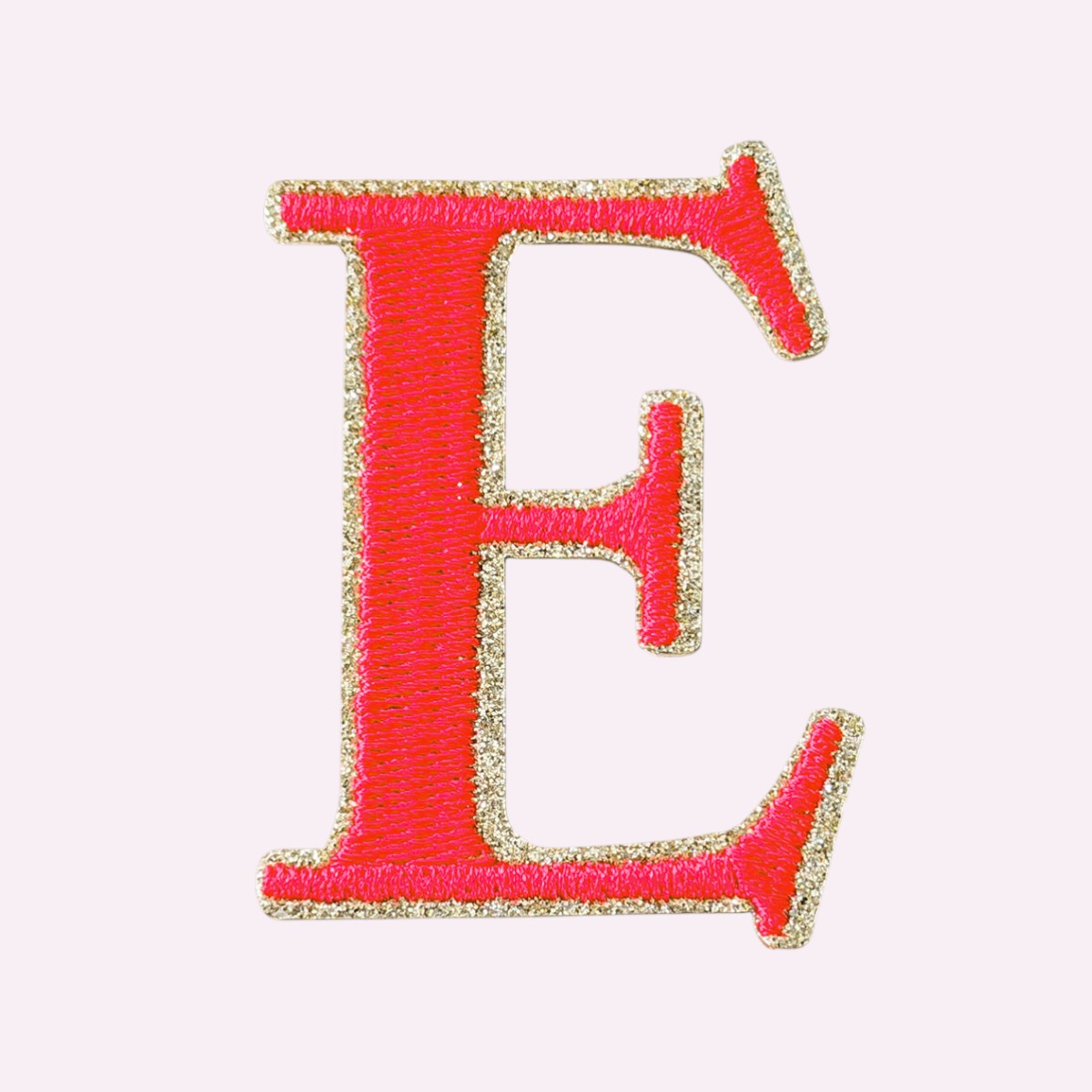 Glitzer Buchstaben Mimi's Serif Neon Orange