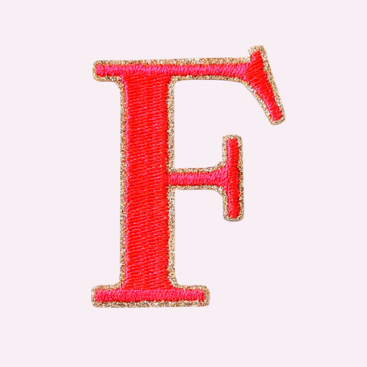 Glitzer Buchstaben Mimi's Serif Neon Orange