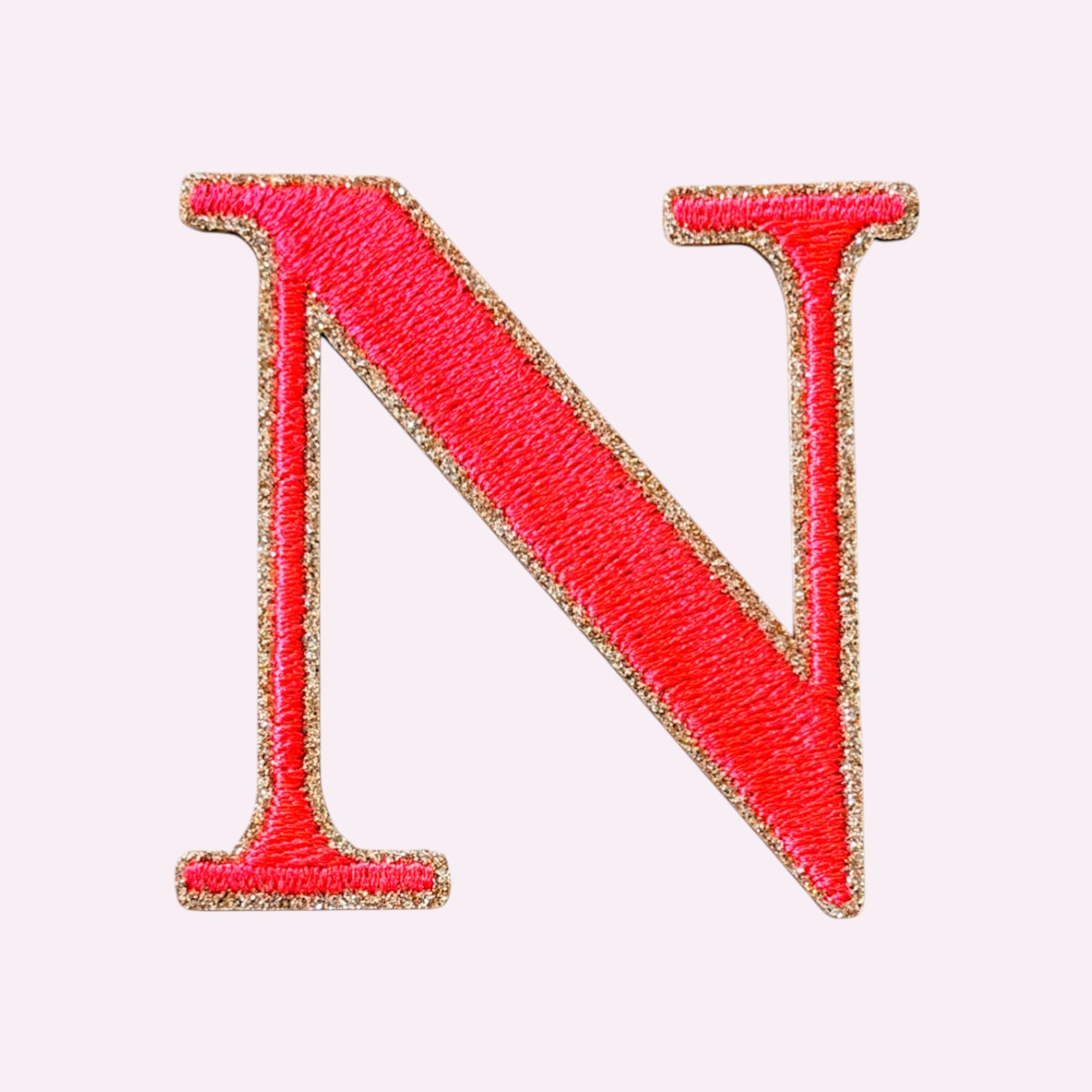 Glitzer Buchstaben Mimi's Serif Neon Orange