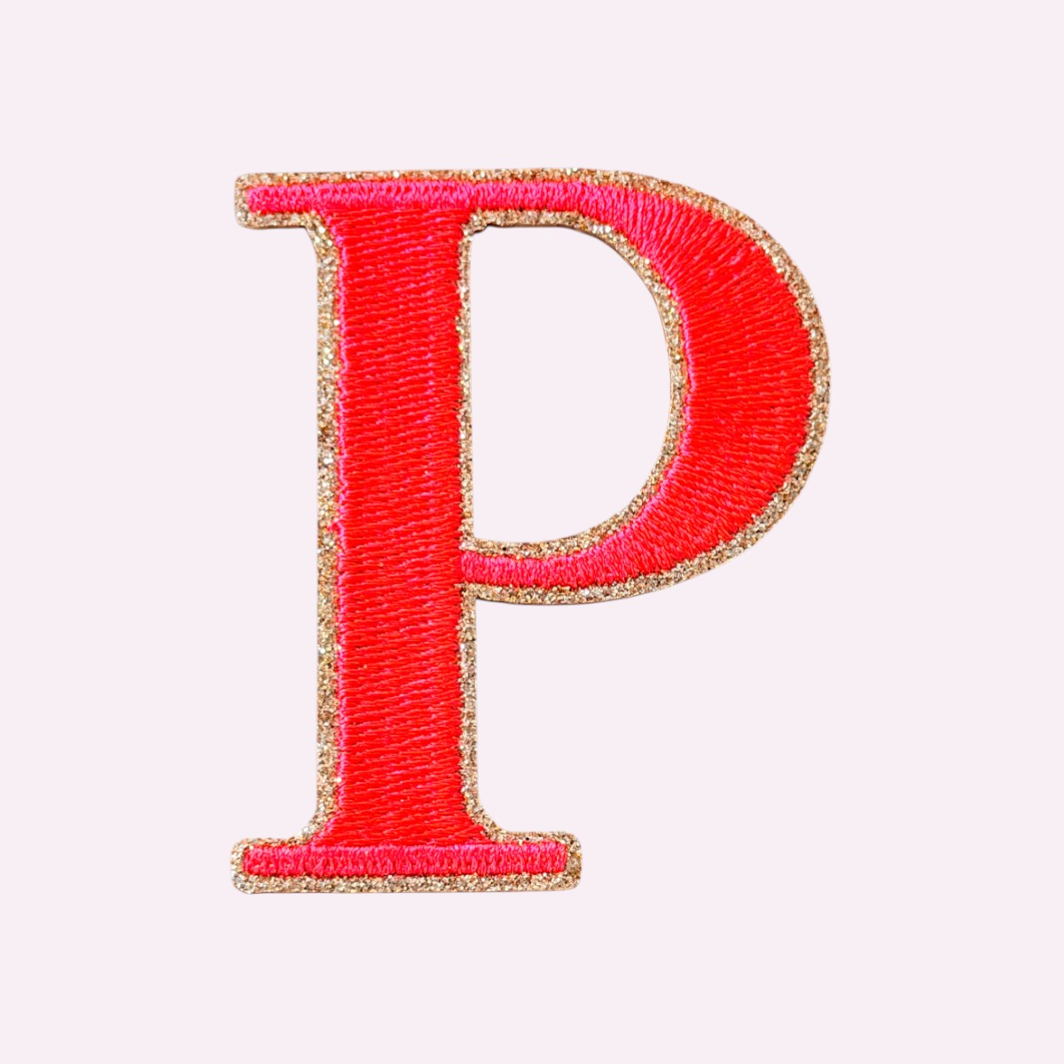 Glitzer Buchstaben Mimi's Serif Neon Orange