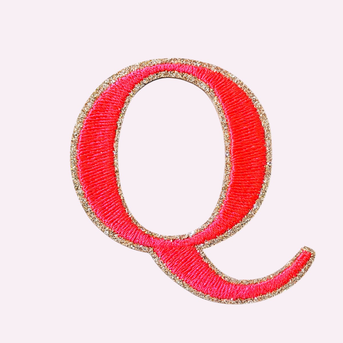 Glitzer Buchstaben Mimi's Serif Neon Orange