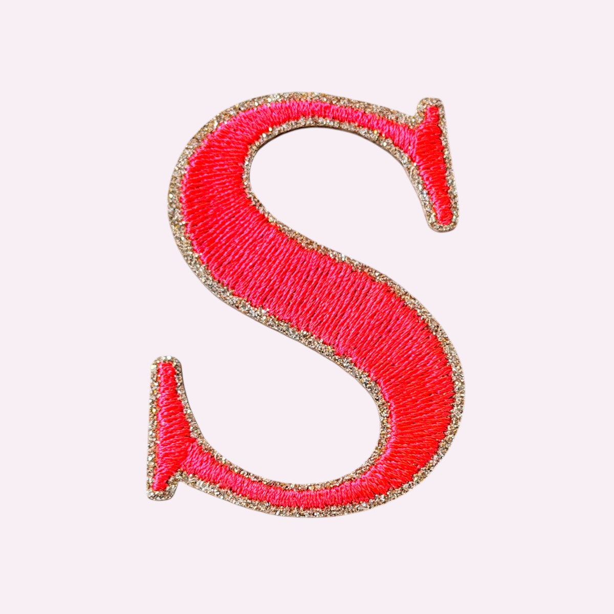 Glitzer Buchstaben Mimi's Serif Neon Orange