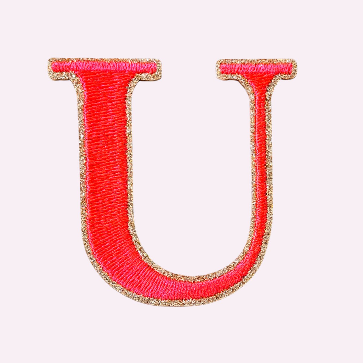 Glitzer Buchstaben Mimi's Serif Neon Orange