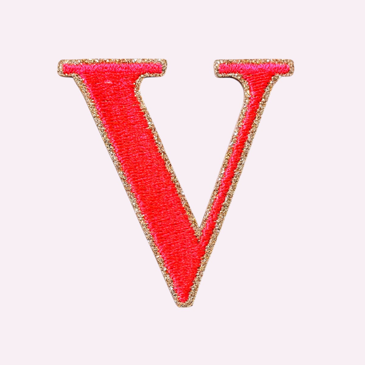 Glitzer Buchstaben Mimi's Serif Neon Orange