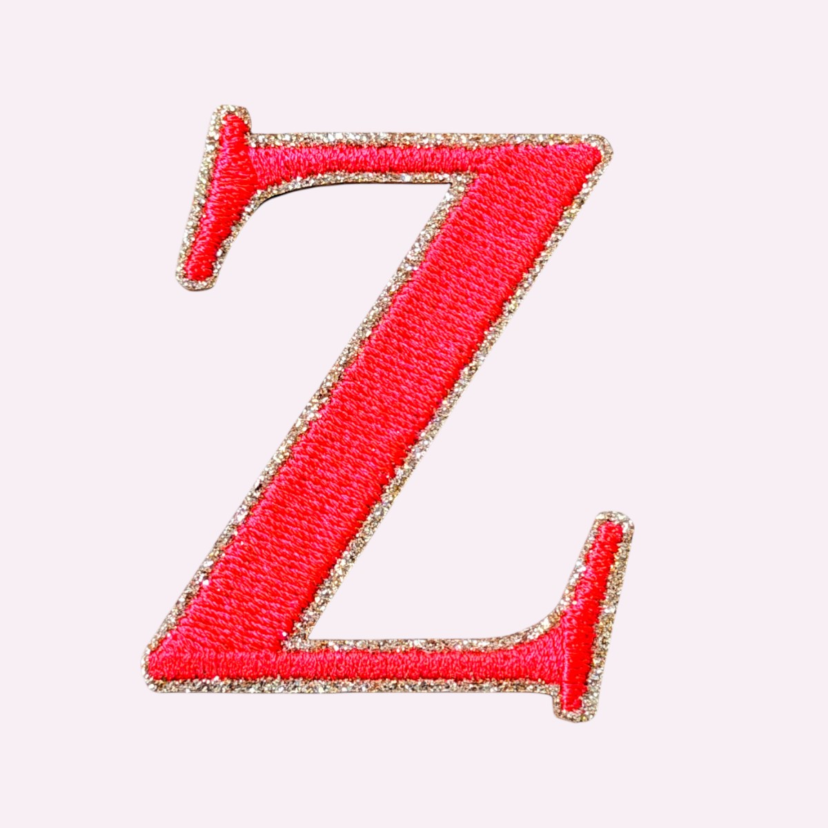 Glitzer Buchstaben Mimi's Serif Neon Orange