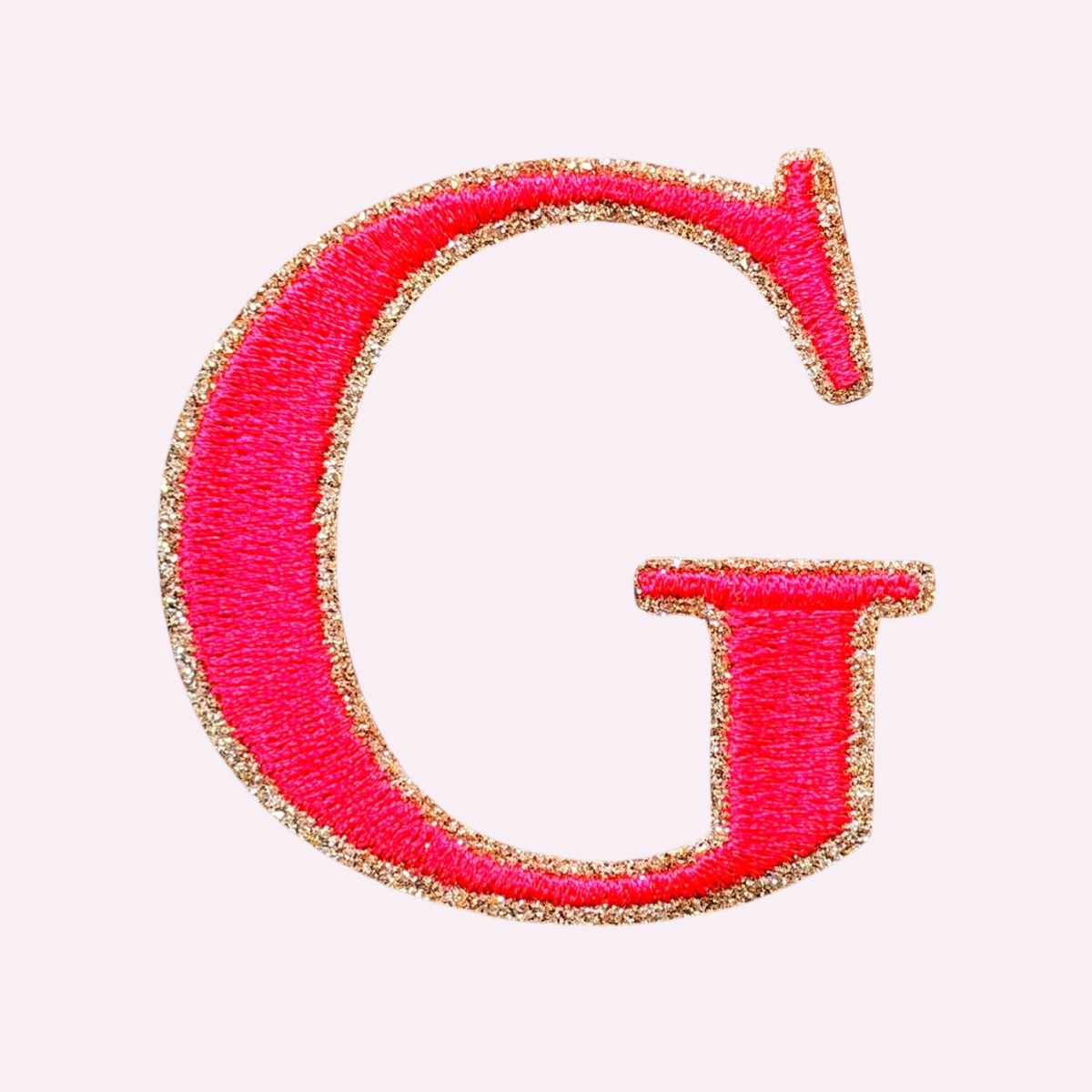 Glitzer Buchstaben Mimi's Serif Neon Orange