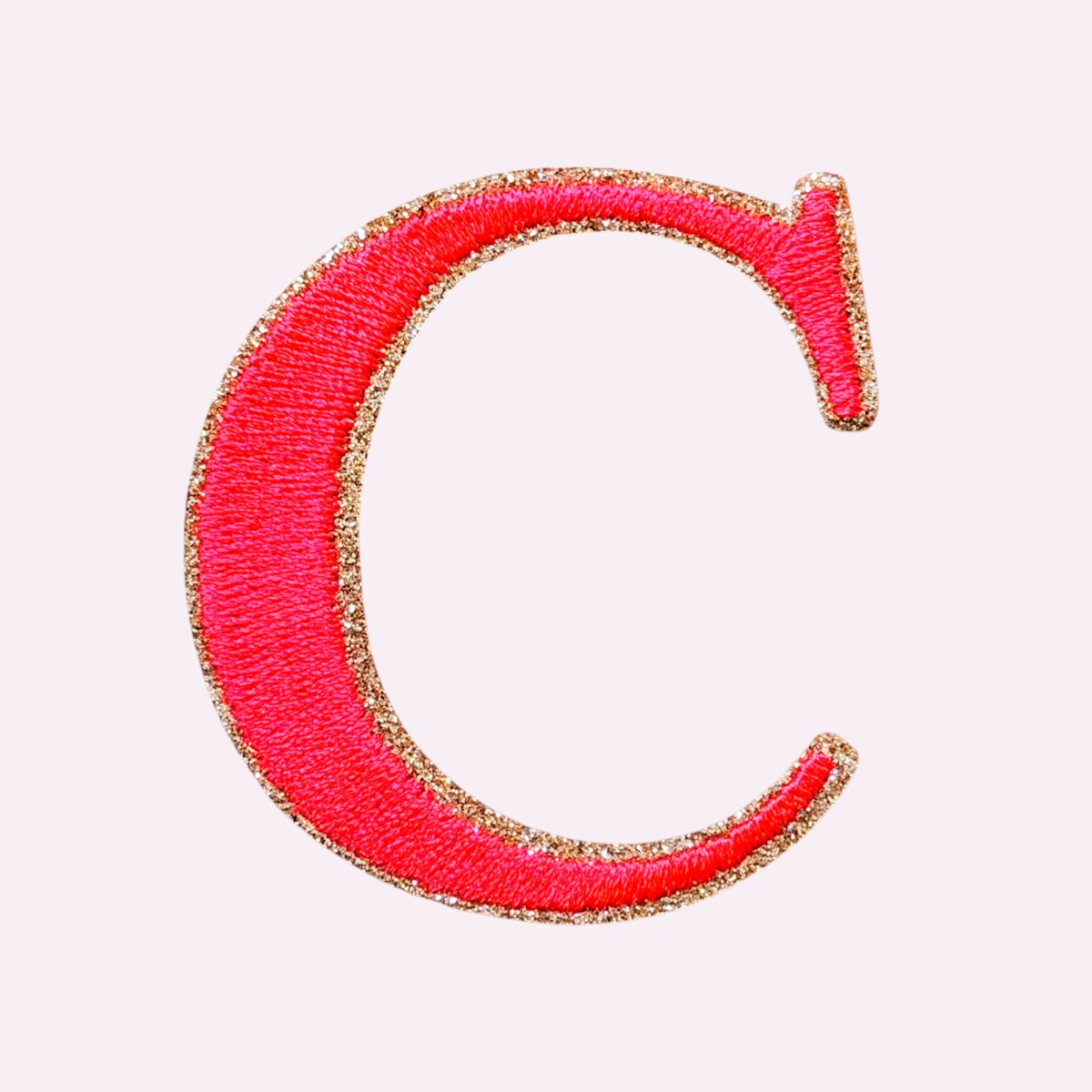 Glitzer Buchstaben Mimi's Serif Neon Orange