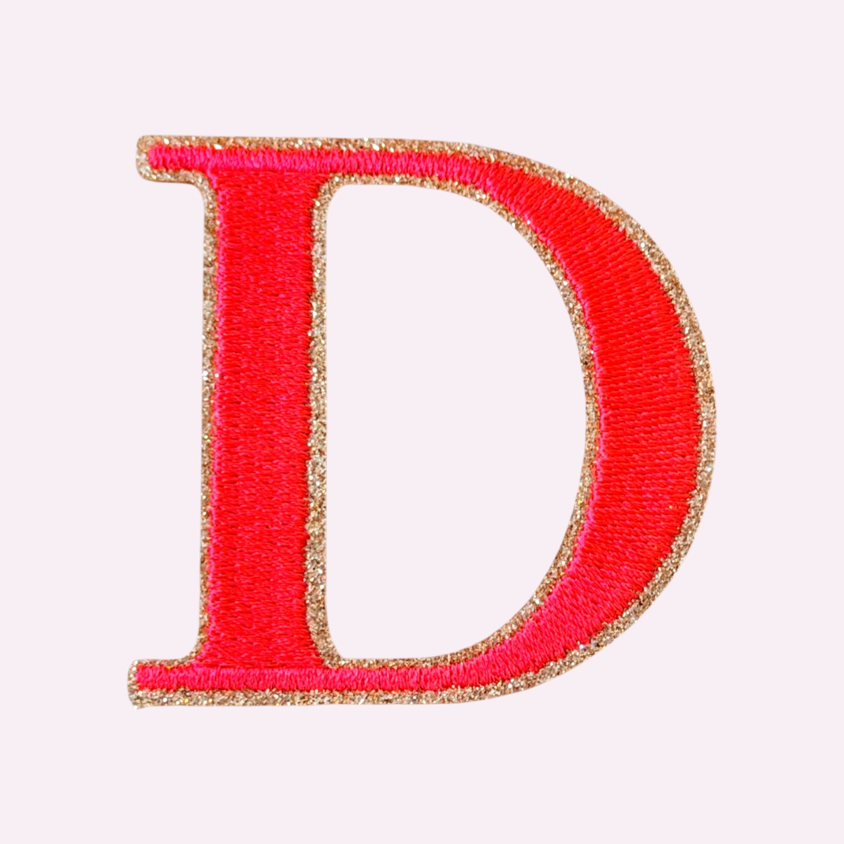 Glitzer Buchstaben Mimi's Serif Neon Orange