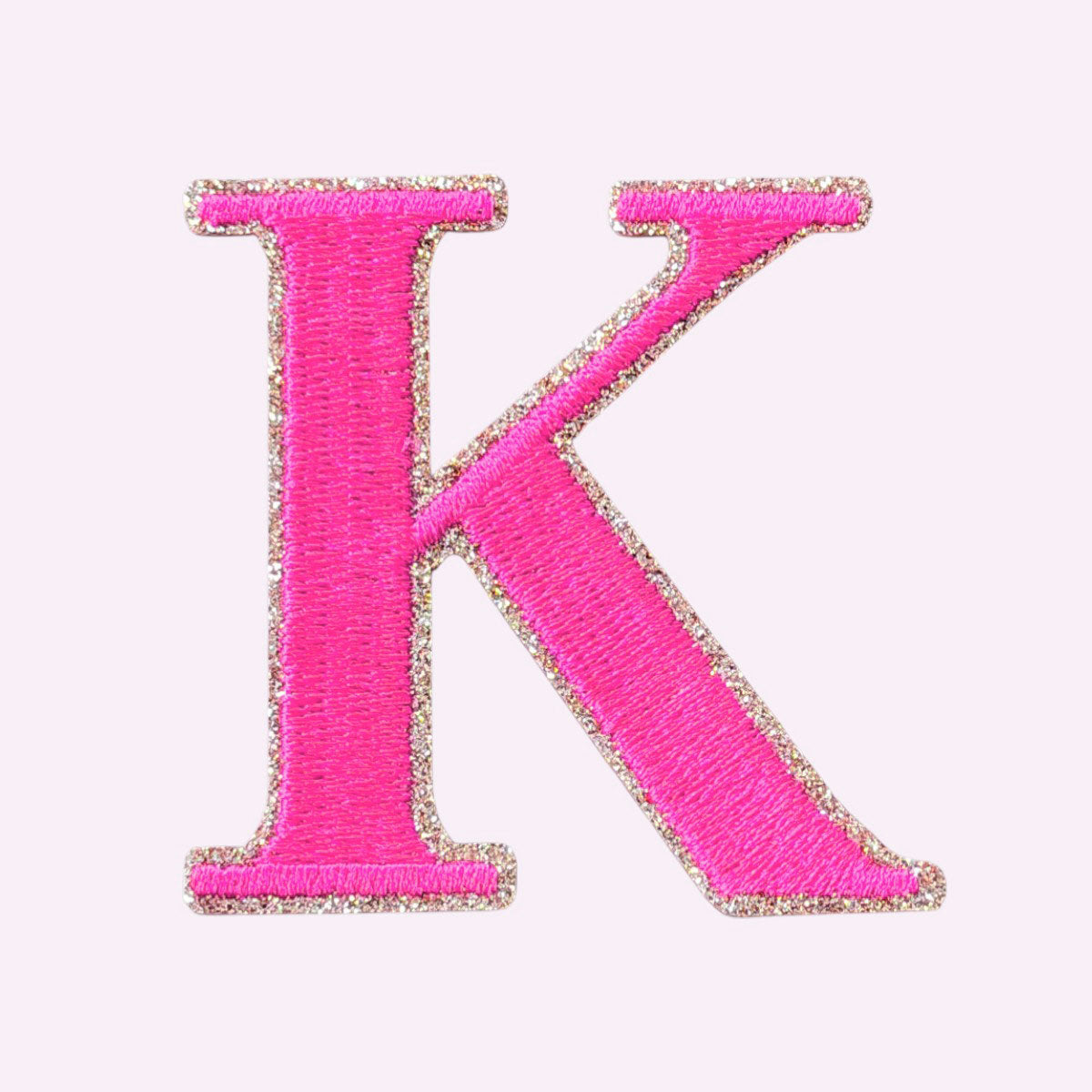 Glitzer Buchstaben Mimi's Serif Neon Pink
