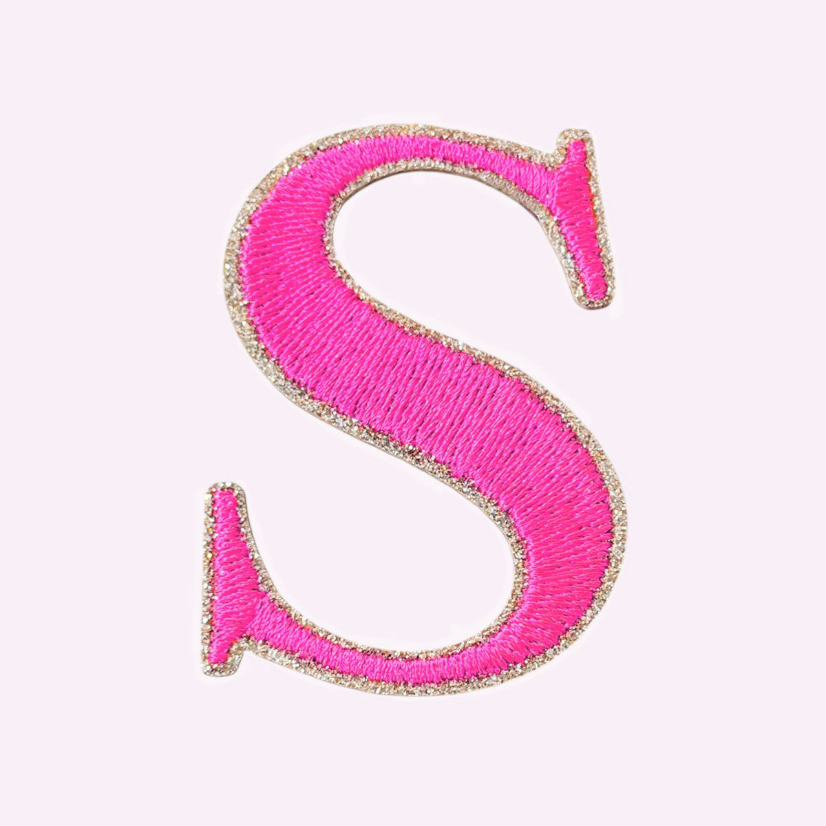 Glitzer Buchstaben Mimi's Serif Neon Pink