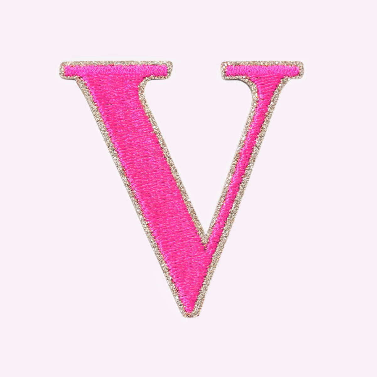 Glitzer Buchstaben Mimi's Serif Neon Pink
