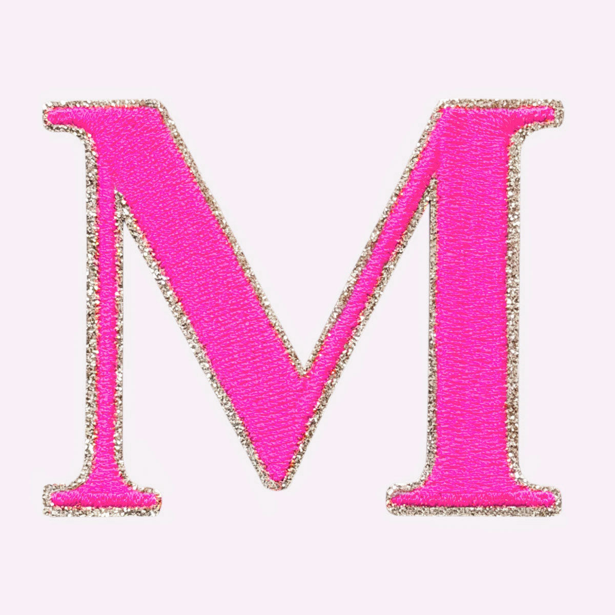 Glitzer Buchstaben Mimi's Serif Neon Pink