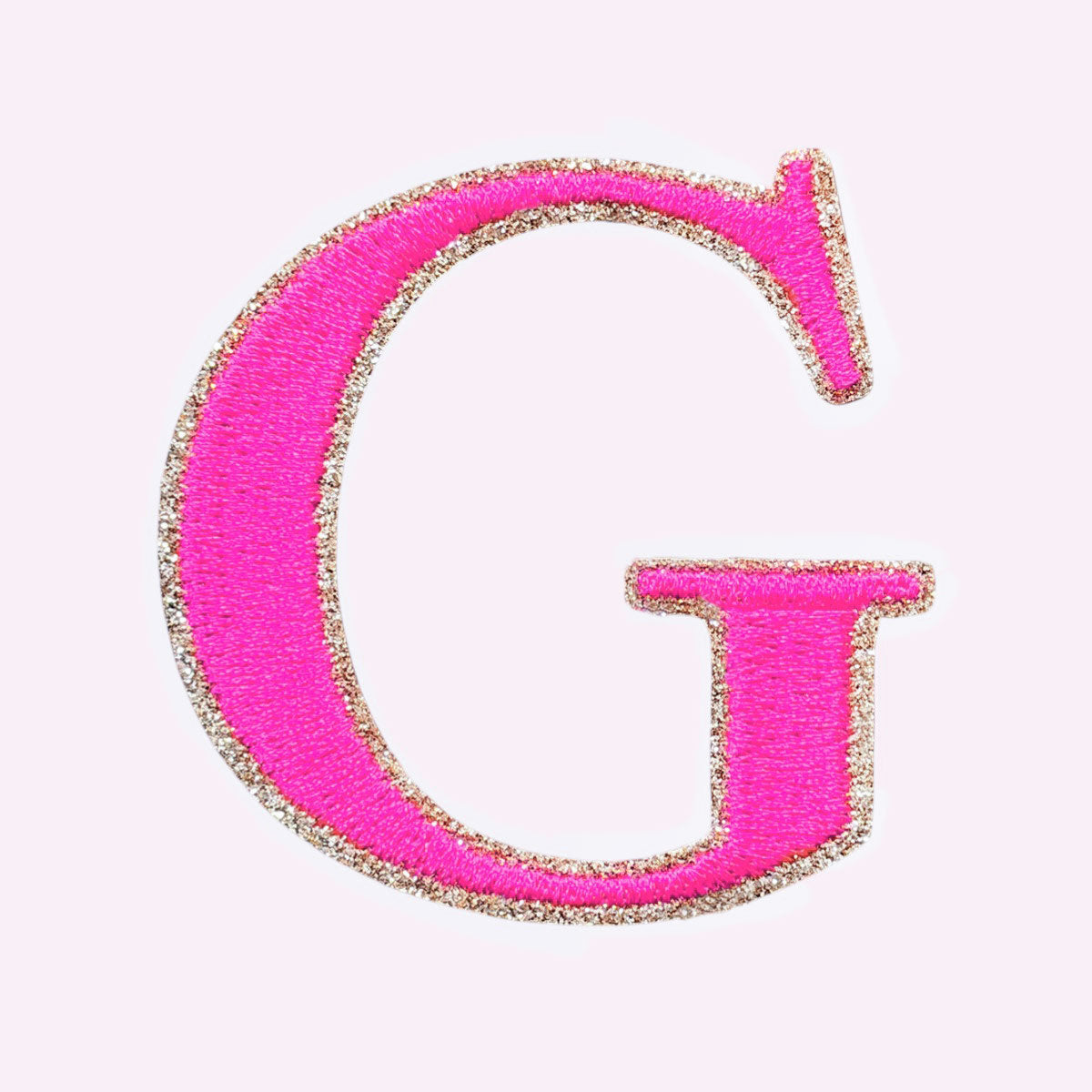 Glitzer Buchstaben Mimi's Serif Neon Pink