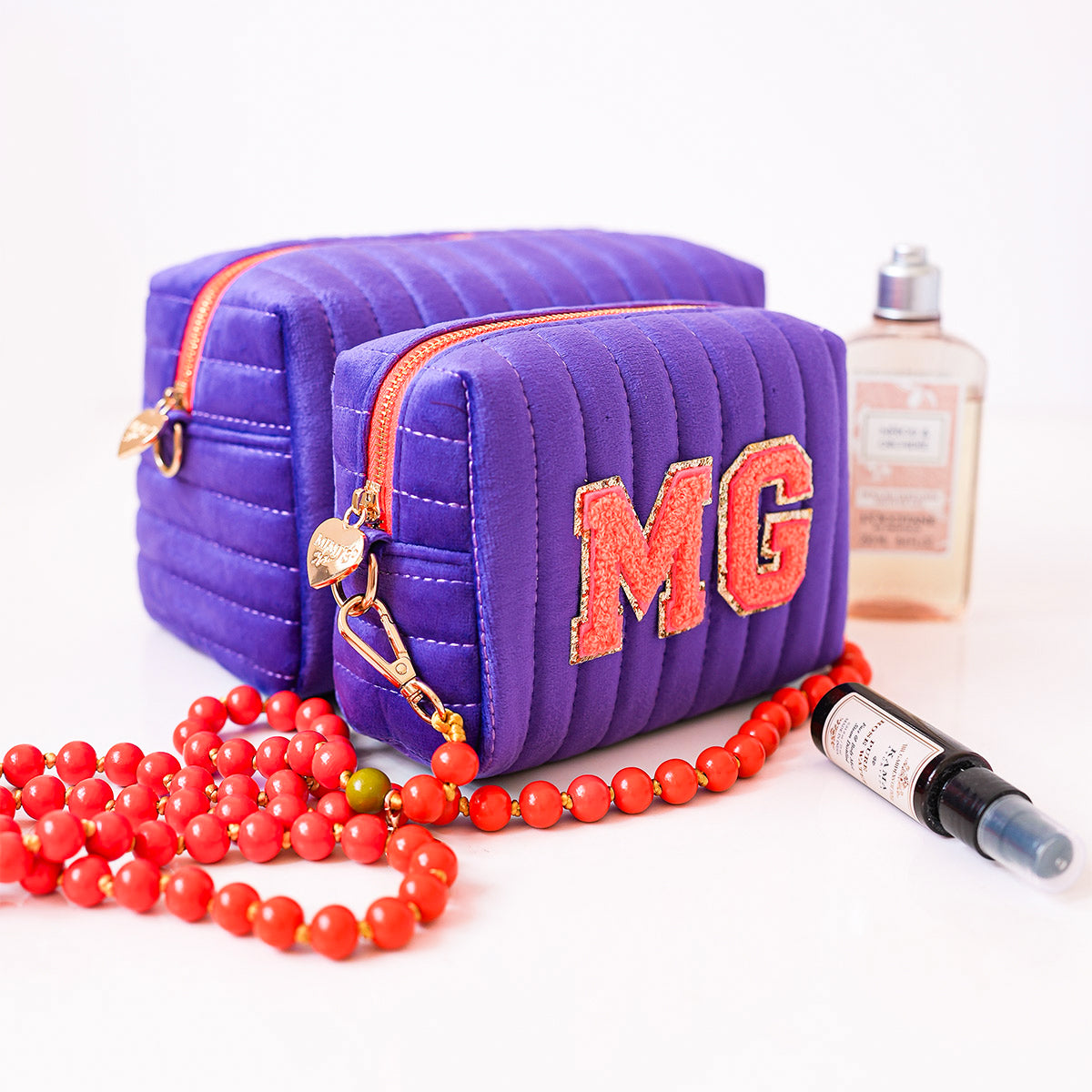 Lucia Samt Tasche Violet