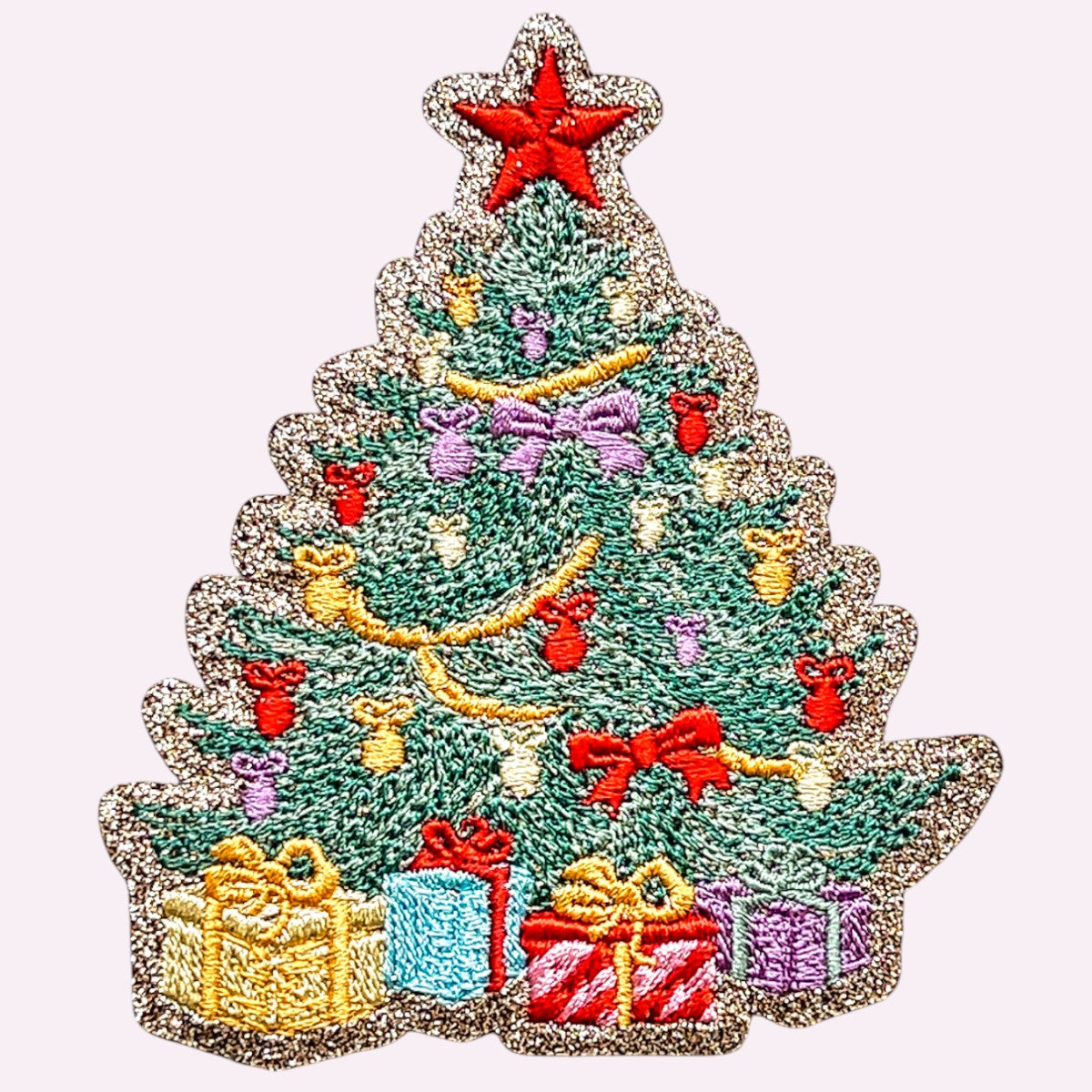 Glitzer Sticker Weihnachtsbaum XXL